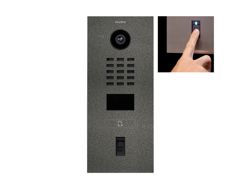 DoorBird D2101FV-FP50 Fingerprint 50 IP Video Door Station, 1 Call Button in  Stainless Steel V4A