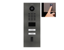 DoorBird D2102FV Fingerprint 50 IP Video Door Station,  2 Call Button in DB 703 Stainless Steel