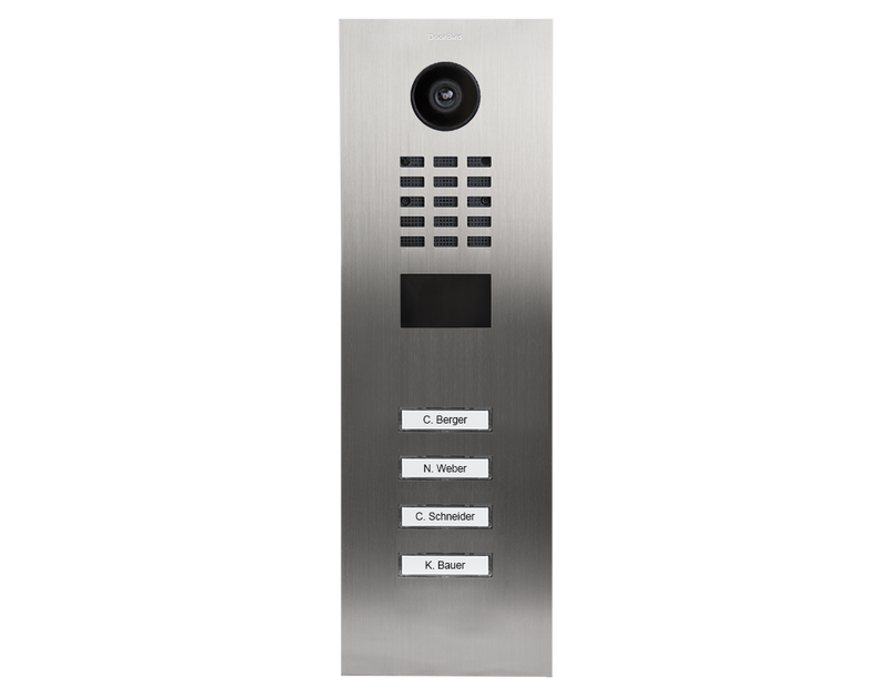 DoorBird D2104V IP Video Door Station, 4 Call Button in  Stainless Steel V2A