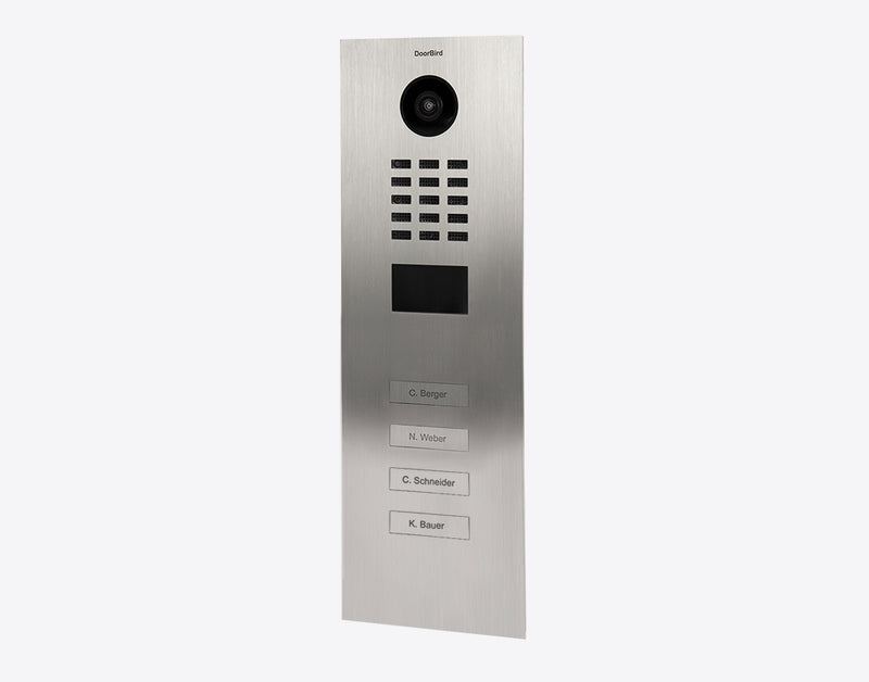 DoorBird D2104V IP Video Door Station, 4 Call Button in  Stainless Steel V2A