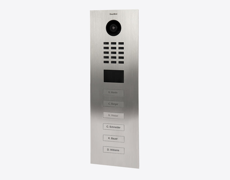 DoorBird D2106V IP Video Door Station, 6 Call Button in  Stainless Steel V4A