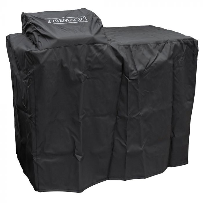 Fire Magic Grills black vinyl electric grill cover with front logo patch