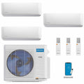 MRCOOL DIY 4th Gen Mini Split - 3-Zone 36,000 BTU Ductless Air Conditioner and Heat Pump with 24K + 9K + 9K Wall Mount Air Handlers