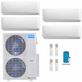 MRCOOL DIY 4th Gen Mini Split - 4-Zone 48,000 BTU Ductless Air Conditioner and Heat Pump with 18K + 12K + 12K + 12K Wall Mount Air Handlers