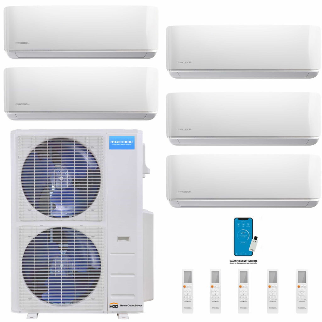 MRCOOL DIY 4th Gen Mini Split - 5-Zone 48,000 BTU Ductless Air Conditi