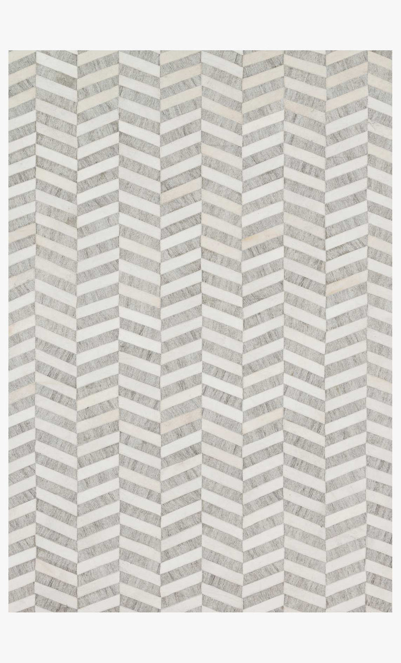 Loloi Dorado Collection - Contemporary Hand Stitched Rug in Grey & Ivory (DB-01)