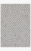 Loloi Dorado Collection - Contemporary Hand Stitched Rug in Charcoal & Ivory (DB-03)