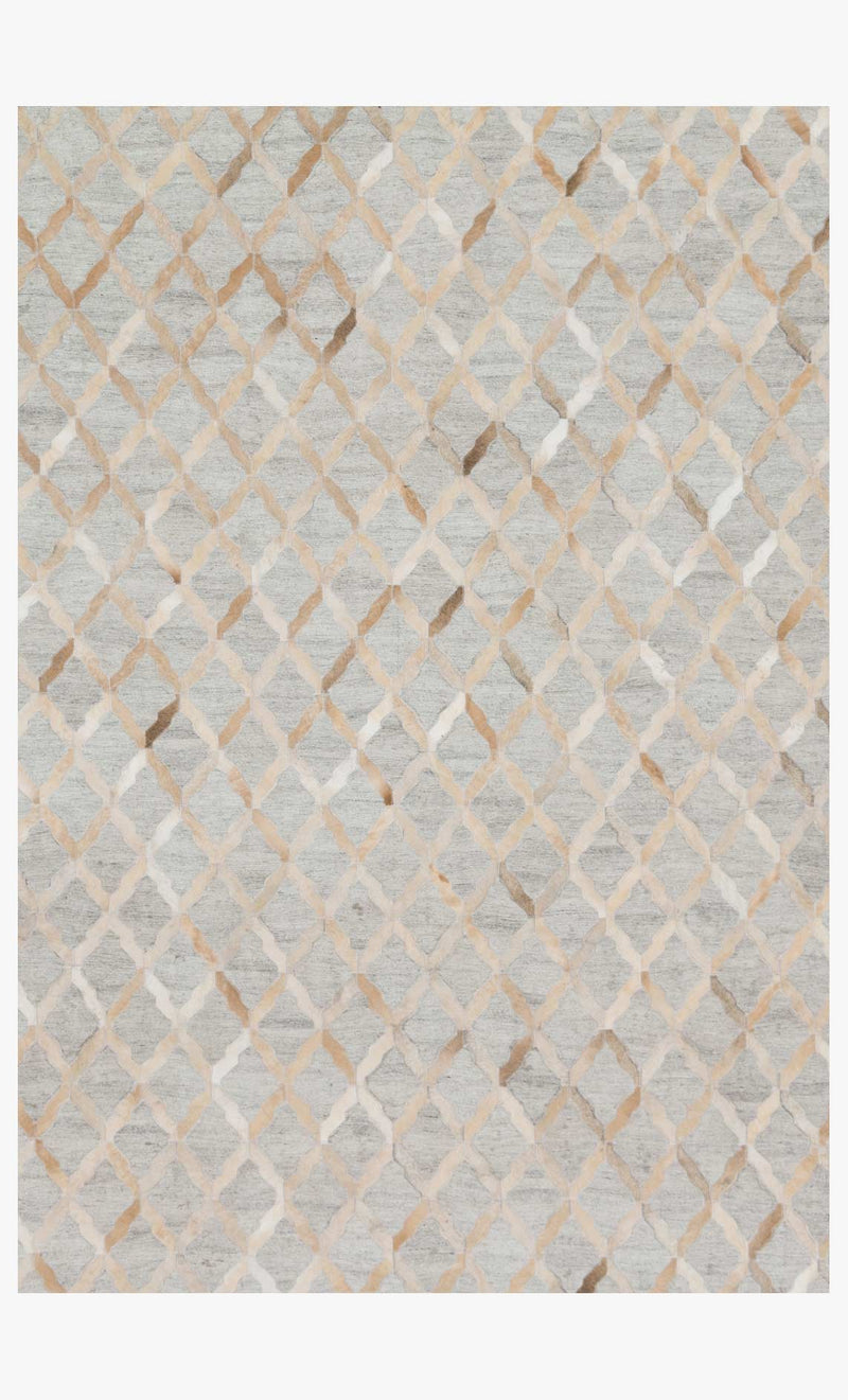 Loloi Dorado Collection - Contemporary Hand Stitched Rug in Grey & Sand (DB-04)