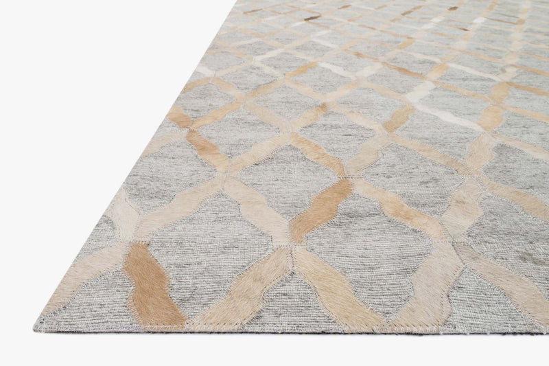 Loloi Dorado Collection - Contemporary Hand Stitched Rug in Grey & Sand (DB-04)