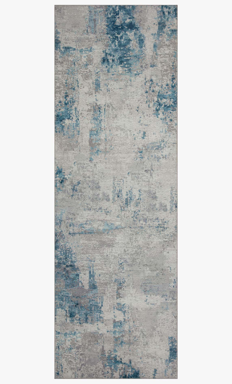 Loloi II Drift Collection - Contemporary Power Loomed Rug in Pebble & Ocean (DRI-01)
