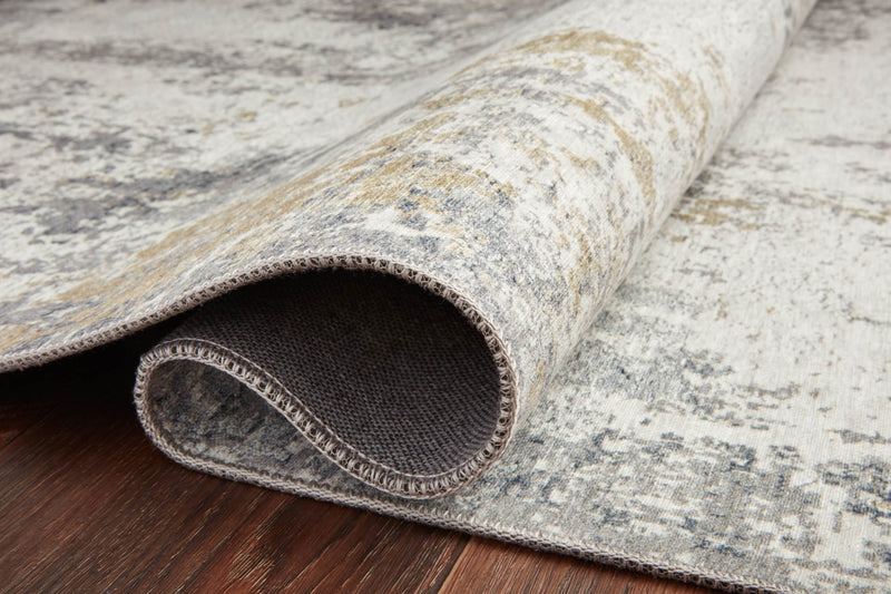 Loloi II Drift Collection - Contemporary Power Loomed Rug in Ivory & Granite (DRI-02)