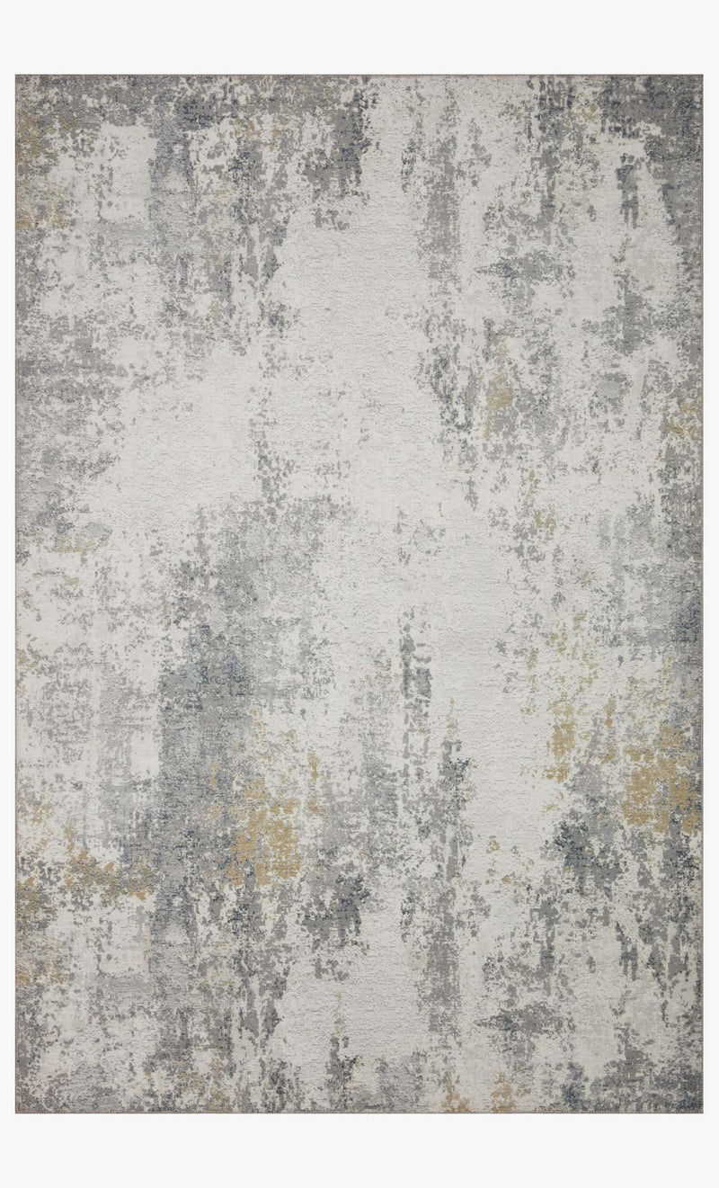 Loloi II Drift Collection - Contemporary Power Loomed Rug in Ivory & Granite (DRI-02)