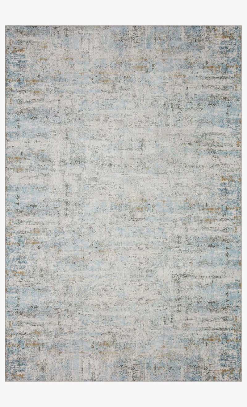 Loloi II Drift Collection - Contemporary Power Loomed Rug in Ivory & Sky (DRI-03)