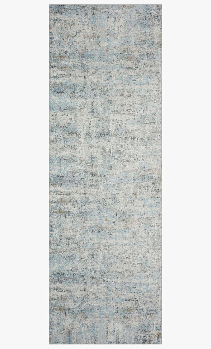 Loloi II Drift Collection - Contemporary Power Loomed Rug in Ivory & Sky (DRI-03)