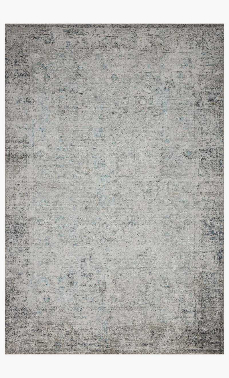 Loloi II Drift Collection - Contemporary Power Loomed Rug in Ivory & Silver (DRI-05)
