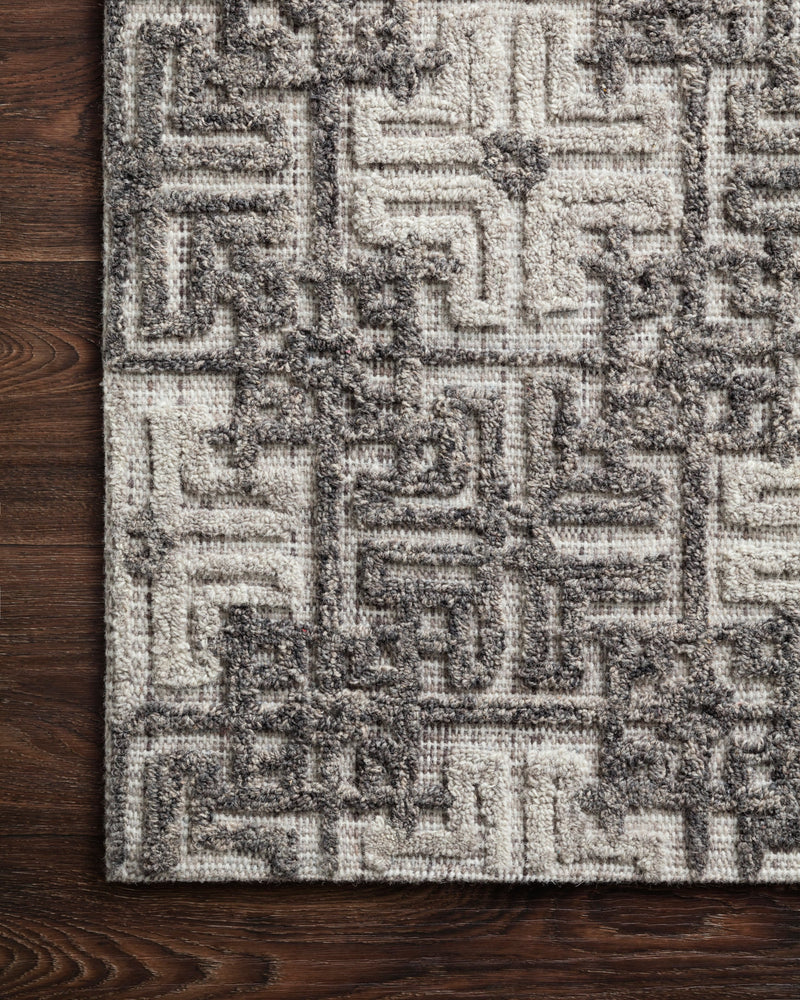 Loloi Ehren Collection - Contemporary Hand Tufted Rug in Charcoal & Fog (EHR-01)