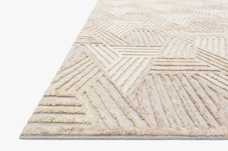 Loloi Ehren Collection - Contemporary Hand Tufted Rug in Oatmeal & Ivory (EHR-04)