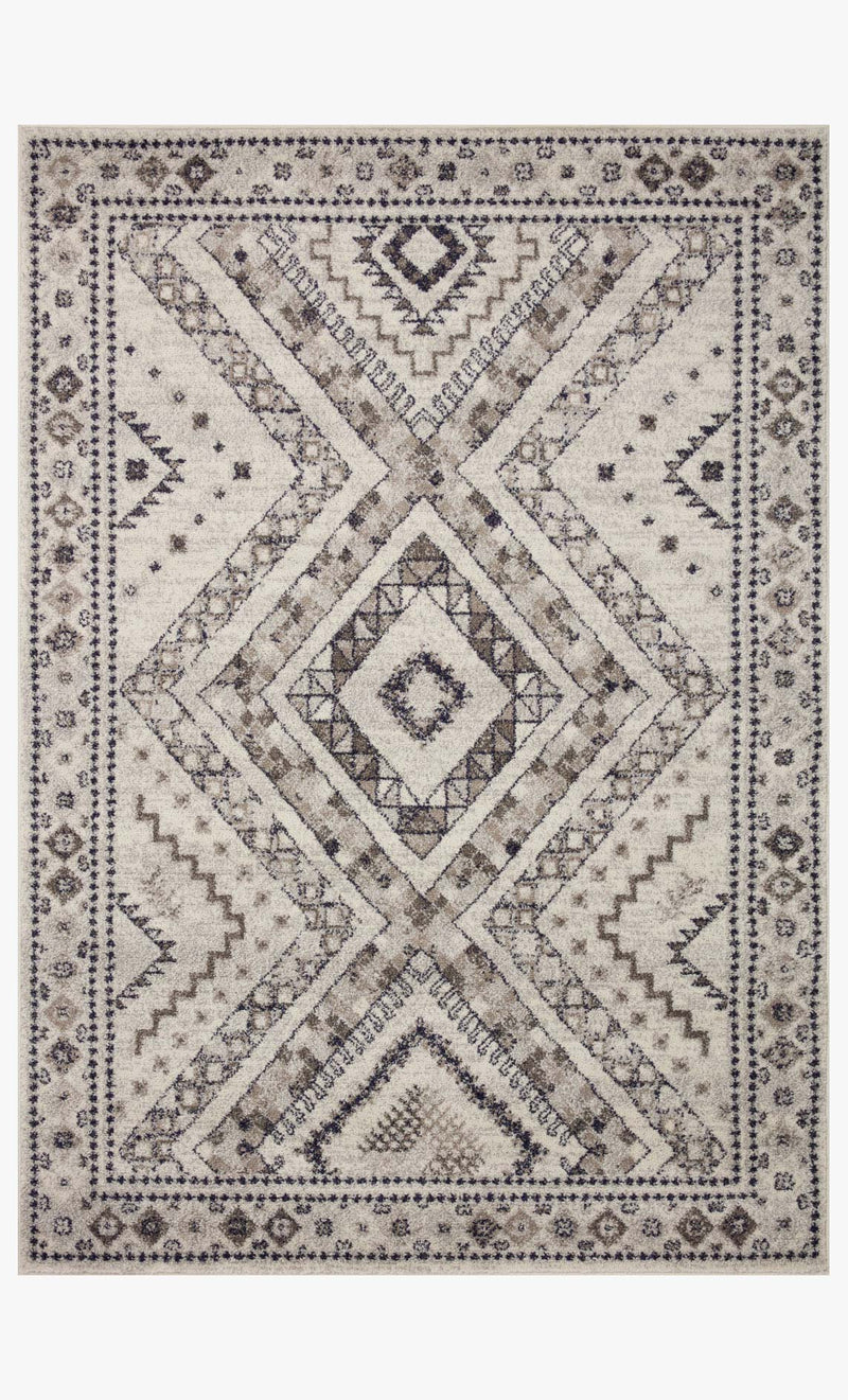 Justina Blakeney x Loloi Eila Collection - - Power Loomed Rug in Ivory & Grey (EIL-03)
