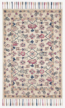 Loloi II Elka Collection - Transitional Hooked Rug in Ivory (ELK-02)