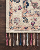Loloi II Elka Collection - Transitional Hooked Rug in Ivory (ELK-02)