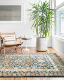 Loloi II Elka Collection - Transitional Hooked Rug in Denim (ELK-03)