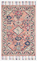 Loloi II Elka Collection - Transitional Hooked Rug in Pink (ELK-04)