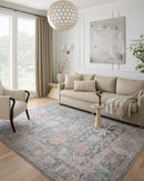 Loloi II Elysium Collection - Traditional Power Loomed Rug in Graphite (ELY-02)