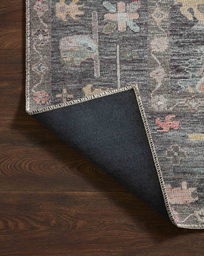 Loloi II Elysium Collection - Traditional Power Loomed Rug in Charcoal (ELY-03)