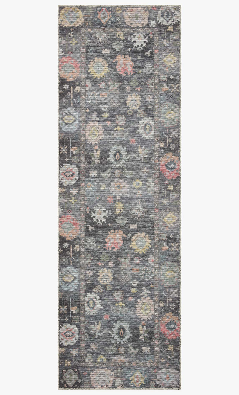 Loloi II Elysium Collection - Traditional Power Loomed Rug in Charcoal (ELY-03)
