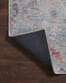 Loloi II Elysium Collection - Traditional Power Loomed Rug in Denim (ELY-04)