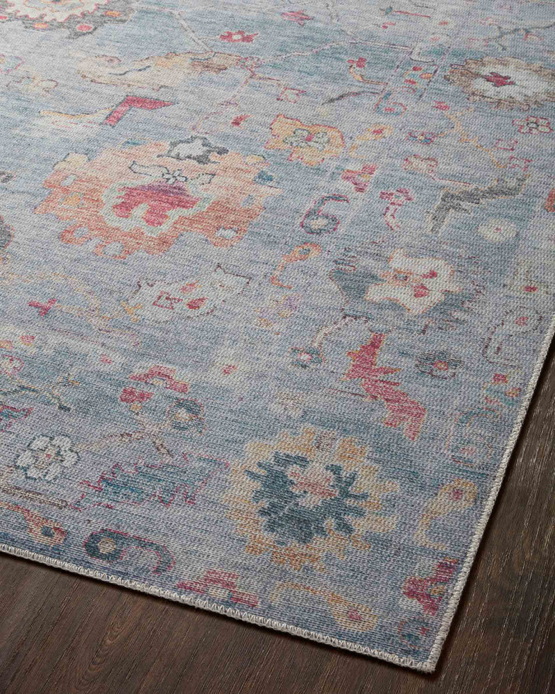 Loloi II Elysium Collection - Traditional Power Loomed Rug in Denim (ELY-04)