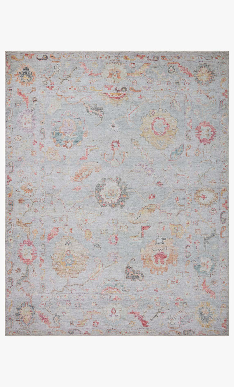 Loloi II Elysium Collection - Traditional Power Loomed Rug in Silver (ELY-04)