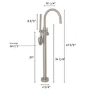 ZLINE Emerald Bay Bath Tub Filler in Brushed Nickel (EMBY-BTF-BN)