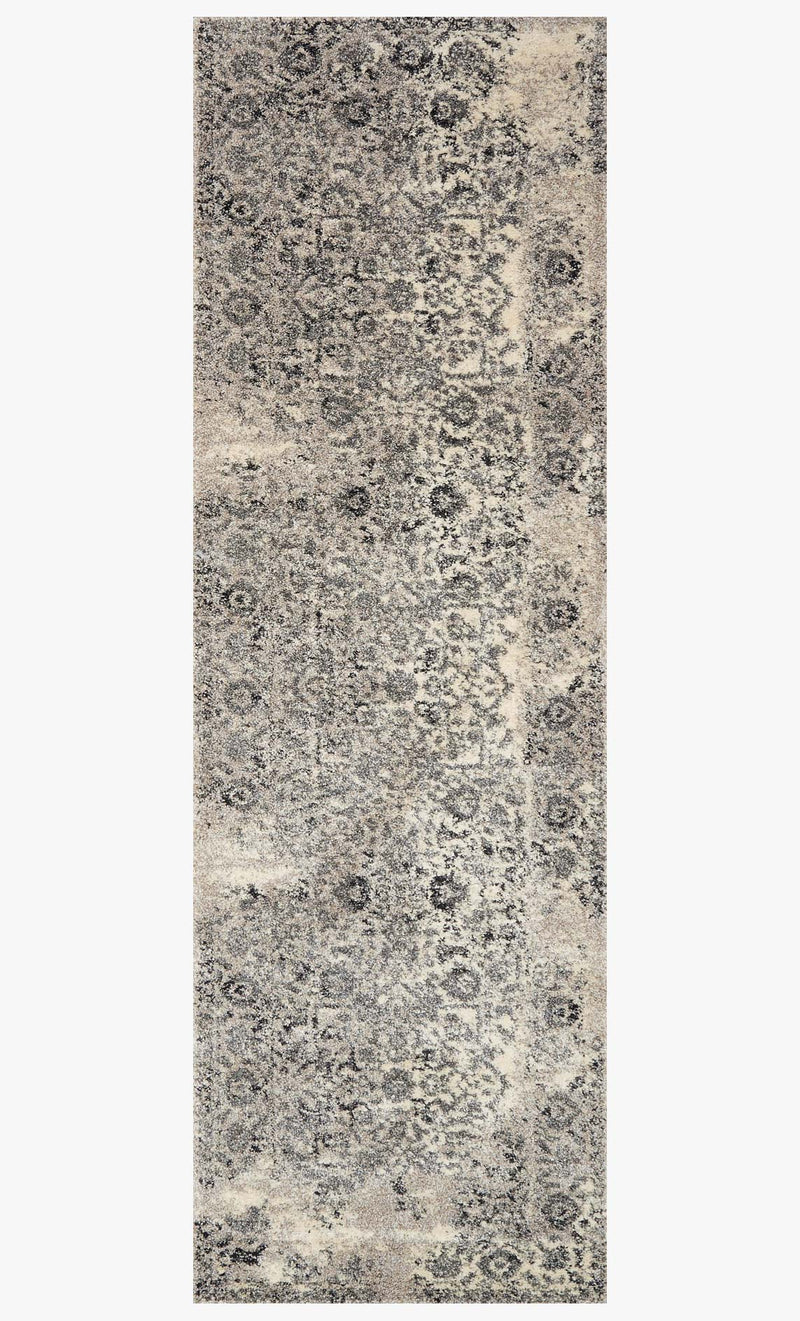 Loloi Emory Collection - Transitional Power Loomed Rug in Ivory & Charcoal (EB-01)