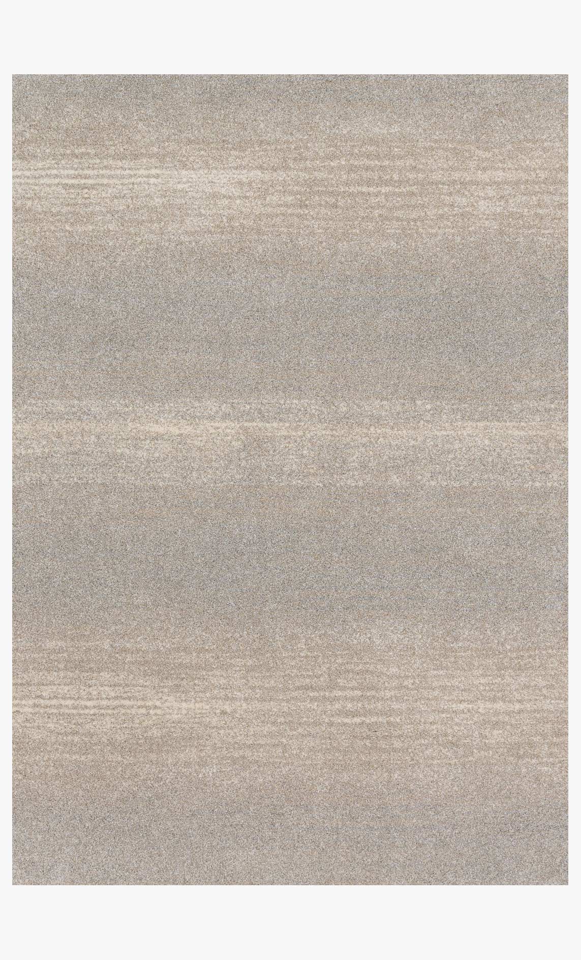 Transitional power-loomed area rug, silver-gray with subtle horizontal texture