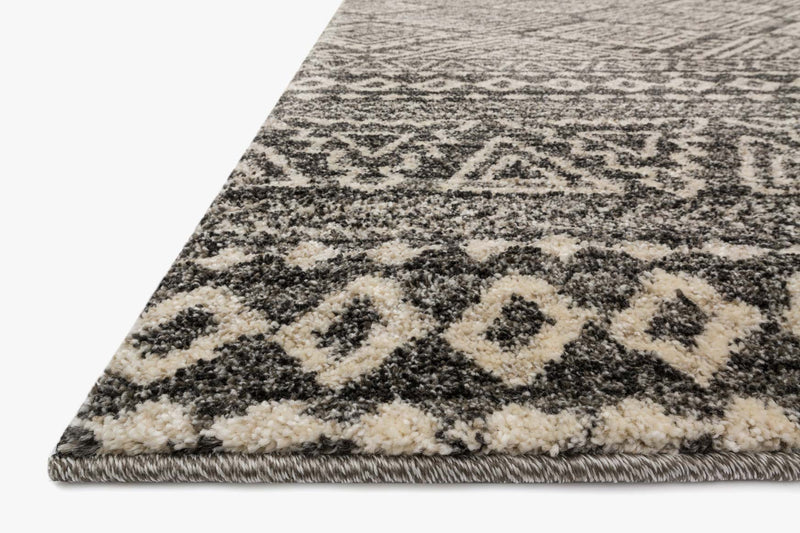 Loloi Emory Collection - Transitional Power Loomed Rug in Graphite & Ivory (EB-08)