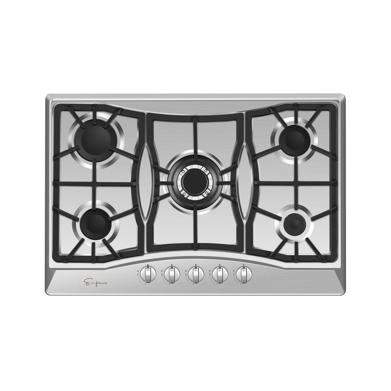 Empava 30-Inch Built-In Natural Gas Stove Cooktop in Stainless Steel (EMPV-30GC21)