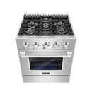 Empava 30-Inch Pro-Style Slide-In Single Oven Gas Range in Stainless Steel (30GR07)