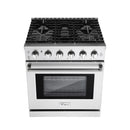 Empava 30-Inch Pro-Style Slide-In Single Oven Gas Range in Stainless Steel (EMPV-30GR10)