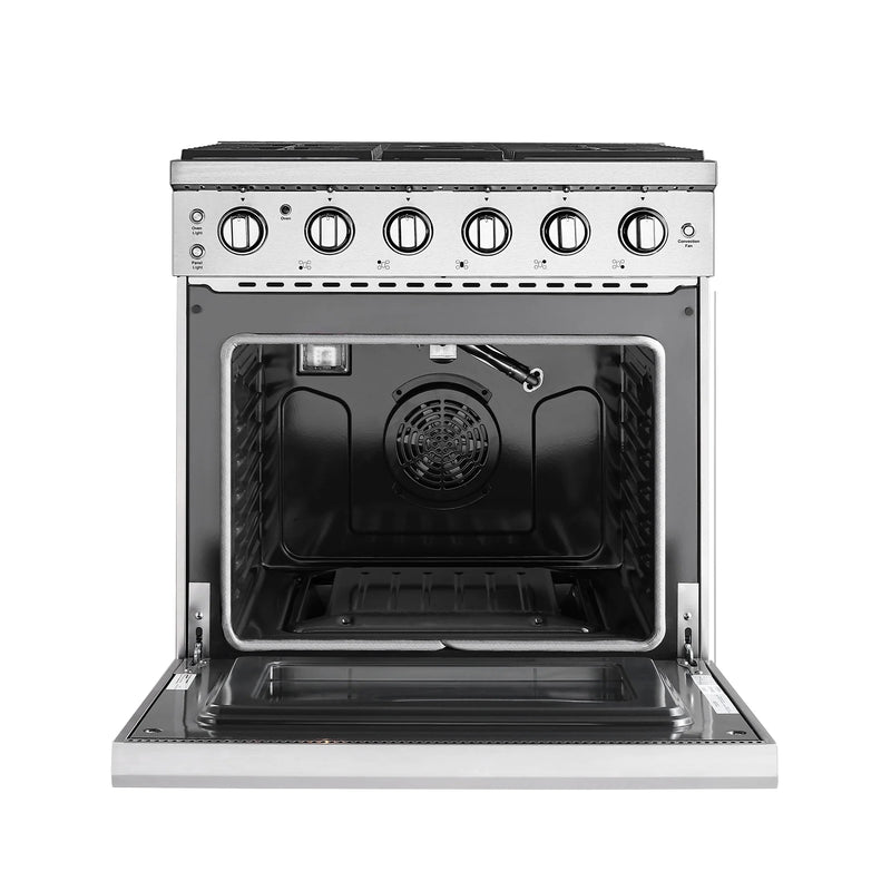 Empava 30-Inch Pro-Style Slide-In Single Oven Gas Range in Stainless Steel (EMPV-30GR10)