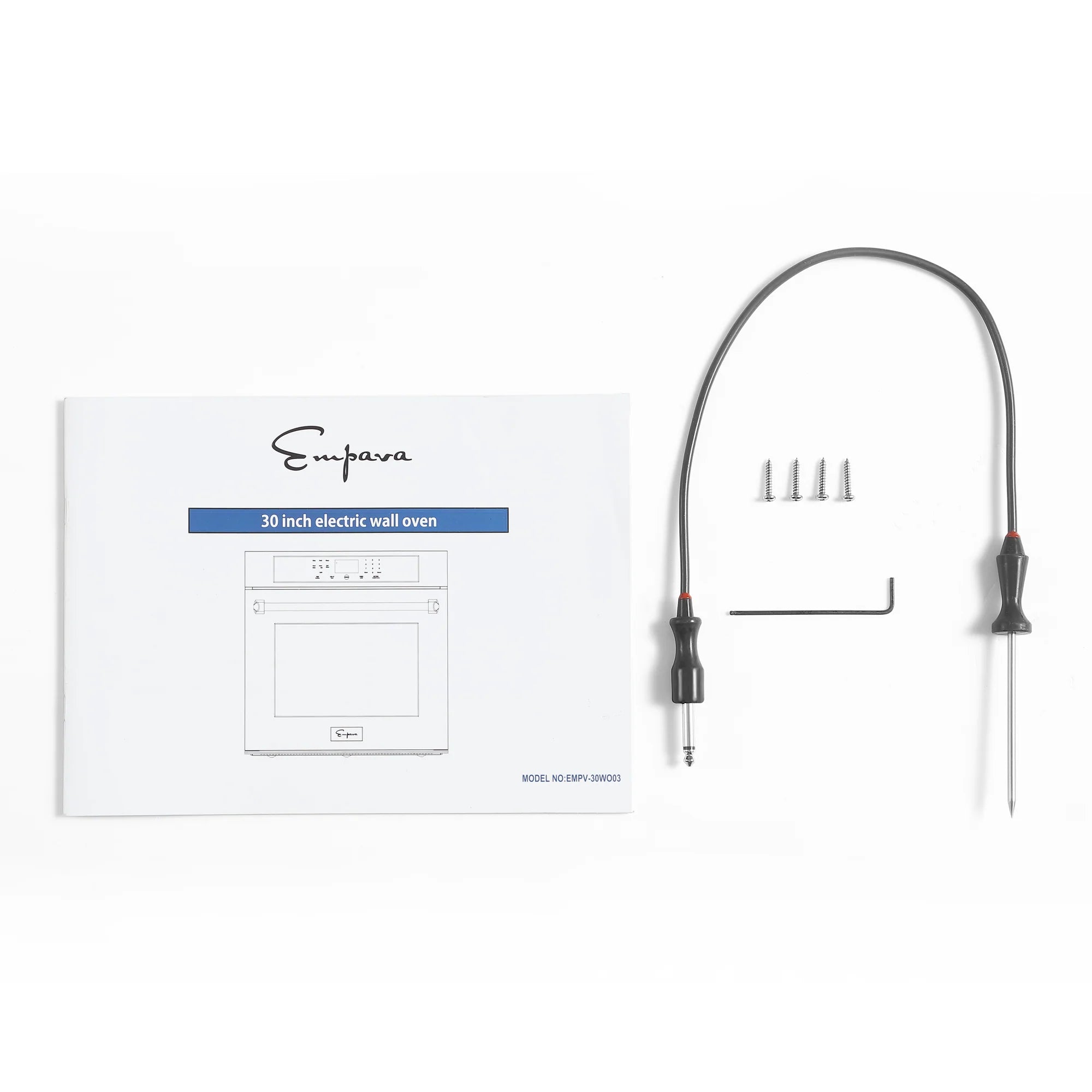 Empava wall oven accessories kit with manual and installation hardware
