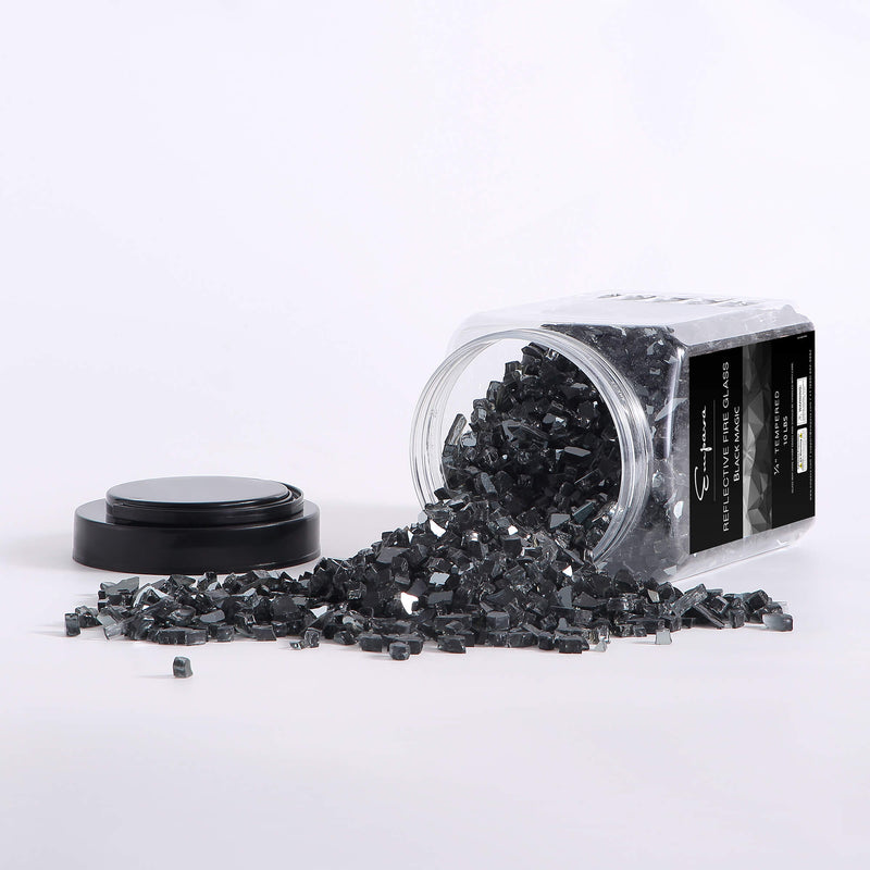 Empava Tempered Fire Glass in Black Magic (EMPV-4FG79)