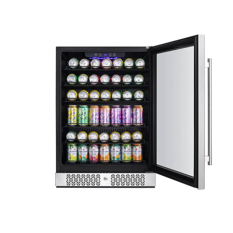 Empava 24-Inch Freestanding and Built-In Beverage Fridge (EMPV-BR02S)