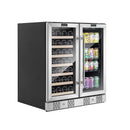Empava Dual Zone 33 Bottles Wine Cooler in Stainless Steel with Glass Door (EMPV-BR04D)