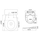 Empava Non-Electric Bidet Seats for O Shape Round Toilets (EMPV-EB03O)
