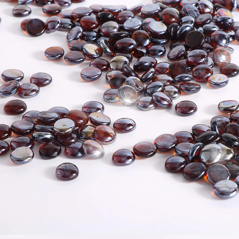 Empava Tempered Fire Glass Beads in Amber (EMPV-FG92)