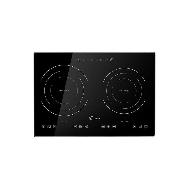Double-Burner Electric Cooktop 1800W + 1300W Built in Hob Ceramic