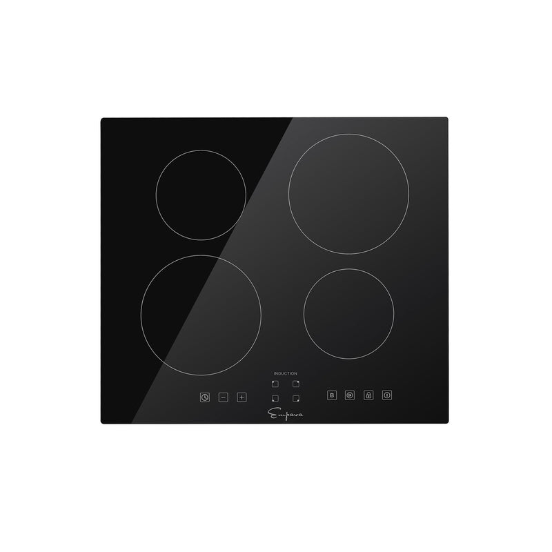 Empava 24-Inch Induction Cooktop with 4 Elements in Black (EMPV-IDC24)