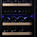 Empava 15-Inch 29 Bottles Dual Zone Freestanding Built-In Wine Cooler in Stainless Steel with Glass Door  (EMPV-WC02D)