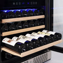 Empava 24-Inch 46 Bottles Freestanding Built-In Dual Zone Wine Cooler (EMPV-WC04D)